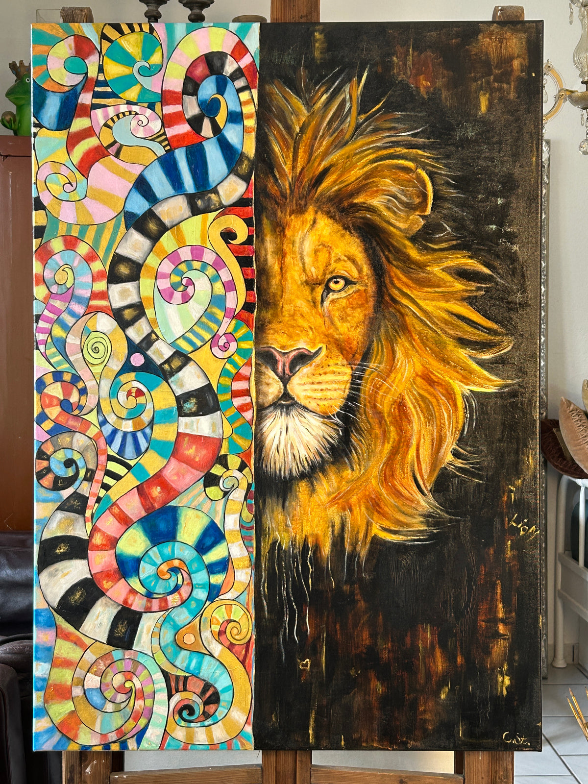 Lion in Paradise - Original