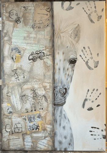 Kindheit auf Leinwand - Original