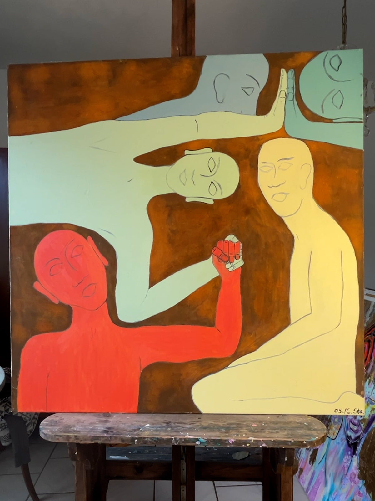 Once upon a time — Ölbild von Claudia Stanitzeck