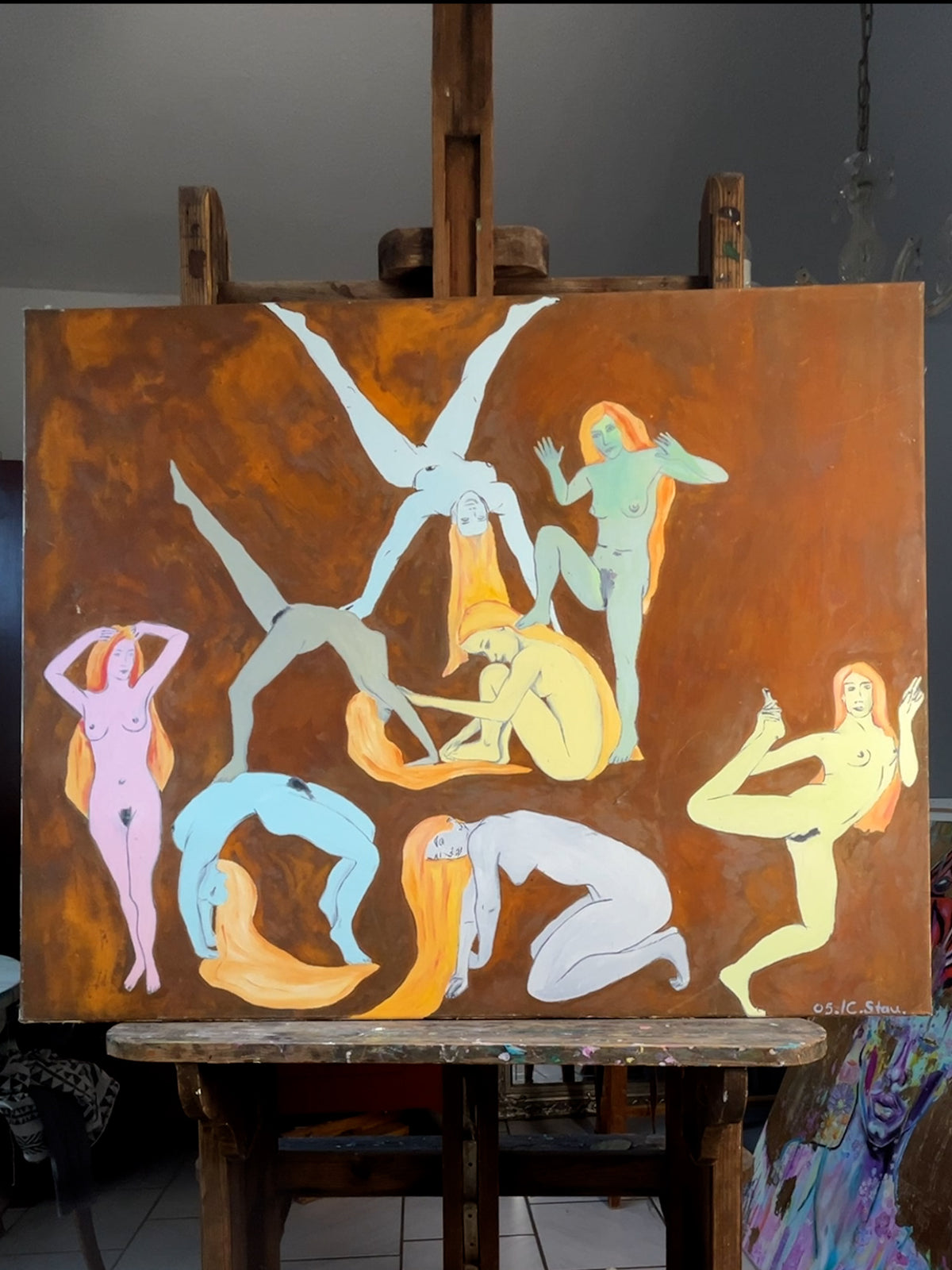 Pure Movement — Ölbild von Claudia Stanitzeck